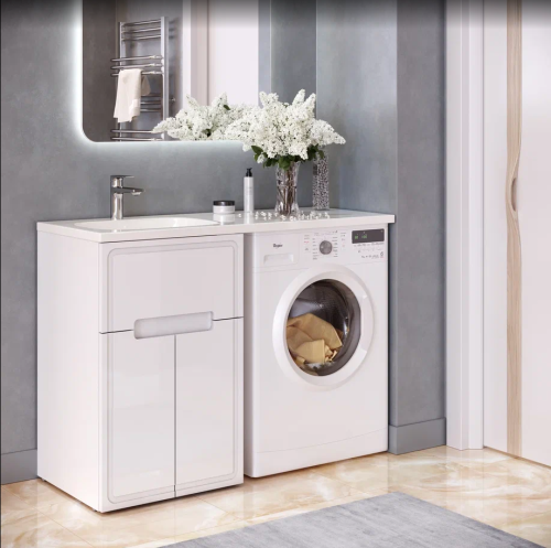 Раковина из литьевого мрамора Taliente ФР-00003411 90х45 накладная цвет белый - фото 3