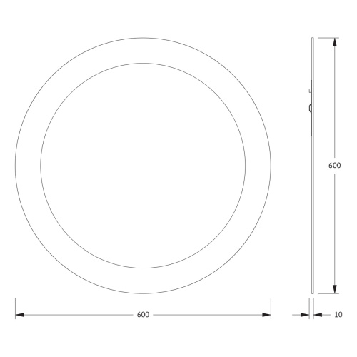 Зеркало в ванную Evoform Fashion BY 0409 60х60 цвет хром - фото 2