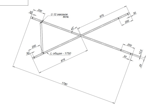 Каркас сварной для ванны Aquanet Cariba 00140178 - фото 2