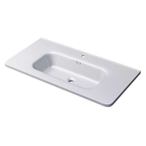 Раковина керамическая Uperwood Monica RMonica90wg 91х46 полувстраиваемая цвет белый - фото 5
