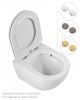 Унитаз подвесной Cezares RELAX CZR-3806-53-TH-TOR/SC белый с сиденьем микролифт безободковый смыв торнадо