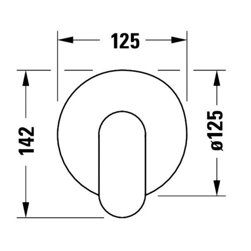 Смеситель для душа Duravit Habito WA4210007C46 настенный черный - фото 2