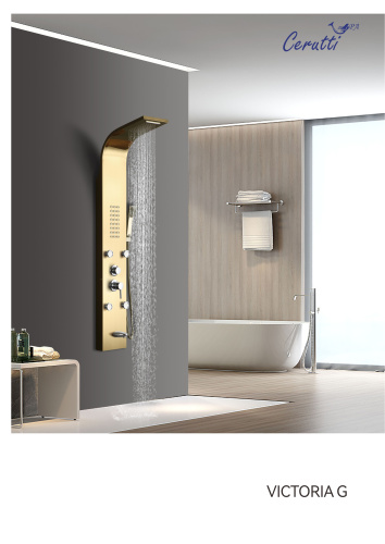 Душевая панель Cerutti SPA CT9978 прямоугольная настенная