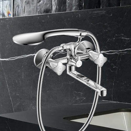 Смеситель для ванны WesnaArt Kamila KAM16-323-23251 настенный хром - фото 3