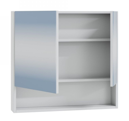 Зеркало-шкаф СанТа Сити 700352 70х12х65 подвесной цвет белый - фото 2