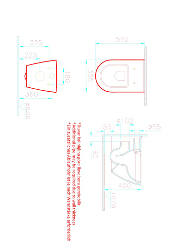 Комплект унитаз с инсталляцией Vitra Sanibelle 9878B003-7200 - фото 3