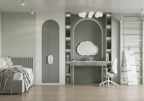 Зеркало в ванную Aquaton Каспер 1A283602CRE20 78х52 цвет белый - фото 4