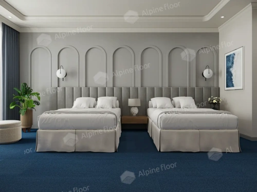 Ковровая плитка Alpine Floor Huron 402-5 Ниагара толщина 0.6 см 33 класс 500х500 - фото 3