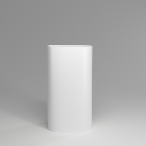 Раковина из искусственного камня Plumberia Selection Ronnie RONNIE SOFT BO 48х38 напольная цвет белый матовый - фото 2