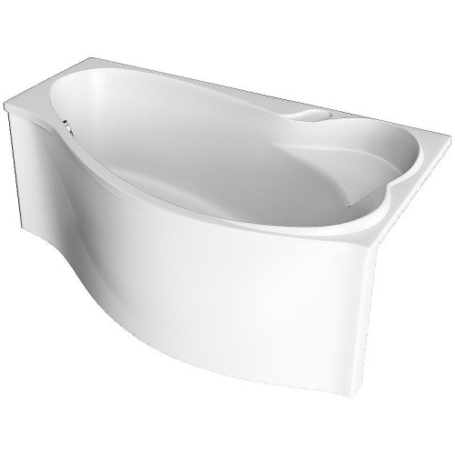 Ванна акриловая 1MarKa GRACIA 01гр1695п 160х95 пристенная асимметричная без каркаса - фото 2