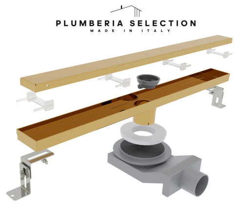 Душевой лоток Plumberia Selection PSL LINEAR PSL90OR напольный - фото 3