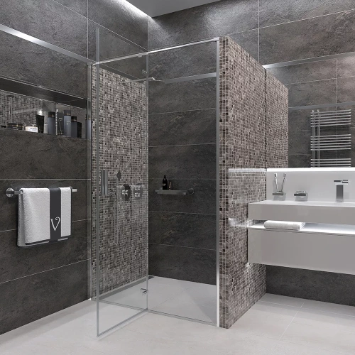 Душевая дверь Veconi Vianno VN73-100-01-C4 100х195 стекло прозрачное профиль хром глянцевый - фото 2