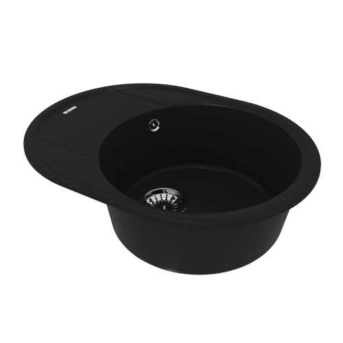 Кухонная мойка LeMark Lacha 620 9910049 62х47 цвет антрацит поверхность матовая - фото 2