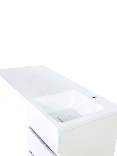 Тумба с раковиной Orange Sistema ST-40TUW+RAR 100х48х90 цвет белый - фото 5