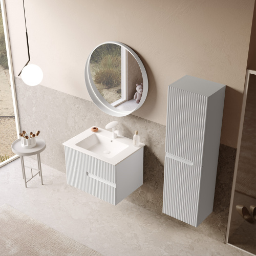 Тумба с раковиной Orka Moonlight 5001491 71х51х51 цвет белый матовый - фото 4