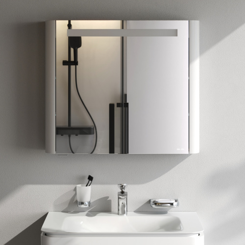 Зеркало-шкаф Am.Pm Sensation M30MCL0801WG 80х15х70 подвесной цвет белый - фото 3