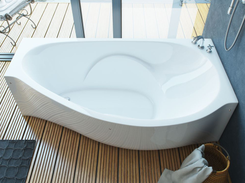 Ванна из литьевго мрамора Эстет Грация ФР-00014530 170х94 пристенная асимметричная - фото 4