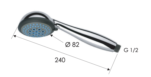 Душевая лейка Remer 315FOX округлая - фото 2