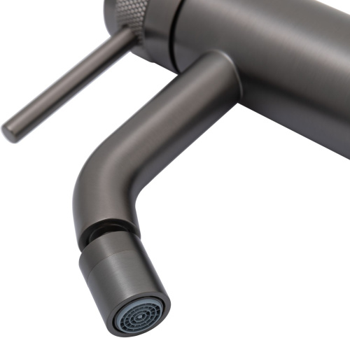 Смеситель Allen Brau Priority 5.31A04-MG на биде серый - фото 5