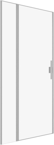 Душевая дверь Allen Brau Priority 3.31002.BA 90х200 стекло прозрачное профиль серебро брашированное - фото 2