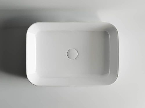 Раковина из сантехнического фарфора Ceramica Nova ELEMENT CN5004 60х40 накладная цвет белый без отверстий под смеситель - фото 3