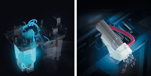 Унитаз-биде электронный подвесной GSI Wclean 7418K17 пепельный матовый с сиденьем микролифт безободковый смыв торнадо - фото 3