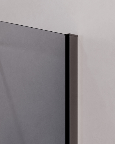 Душевой уголок Cezares SLIDER SLIDER-AH-2-80/90-90/100-GRIGIO-GM 80х90 стекло тонированное профиль оружейная сталь без поддона - фото 2