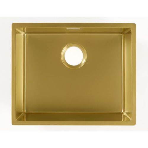 Кухонная мойка Grandex Aqua 5011361 54х44 цвет золото поверхность матовая - фото 5