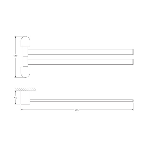 Полотенцедержатель Artwelle SCHWARZ 7731 - фото 2