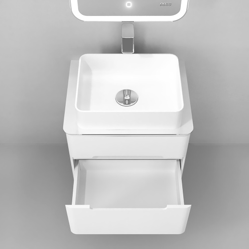 Тумба под раковину Jorno BOSKO Bos.01.60/P/W 60х65х47 подвесная цвет белый - фото 3