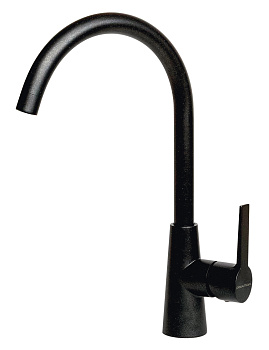 Смеситель для кухни Paulmark HOLSTEIN Ho212065-418 на раковину черный металлик