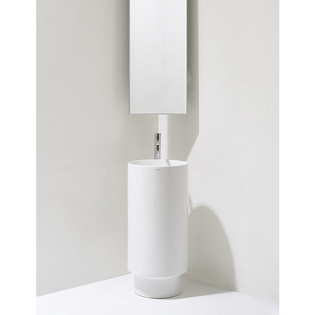 Раковина из санфаянса Simas PO 08 40х40 напольная цвет белый глянцевый