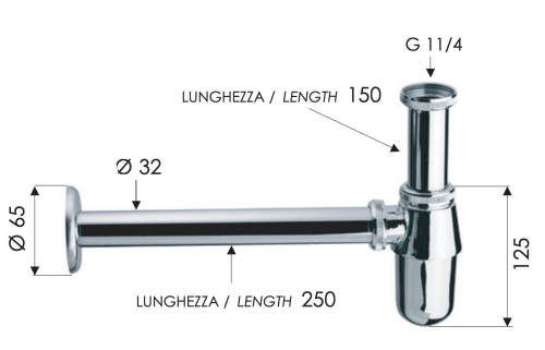 Сифон для раковины Remer 970Z114 - фото 2