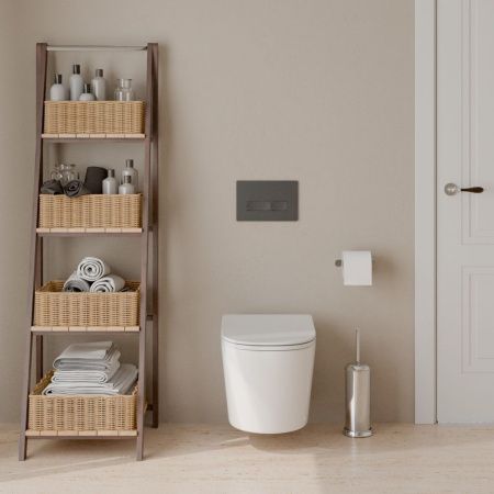 Комплект унитаз с инталляцией и клавишей смыва Iberica Blanca BURGOS ALTO IB.001M.BRA.234.218