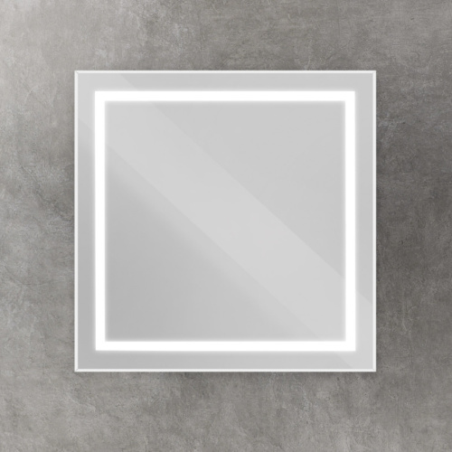 Зеркало в ванную BelBagno Kraft SPC-KRAFT-800-800-SENS-AL 80х80 цвет серый - фото 3