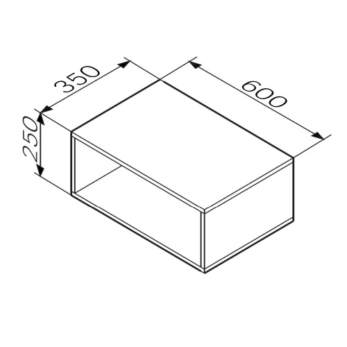Полка Am.Pm Func M8FOH0601WG 60х35х25 подвесная цвет белый - фото 5