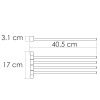 Полотенцедержатель WasserKRAFT 1034PG