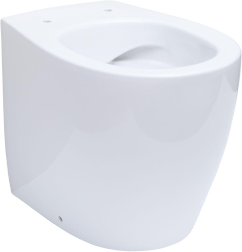 Унитаз приставной Allen Brau Fantasy 4.11007.20 белый с сиденьем микролифт безободковый каскадный смыв - фото 4