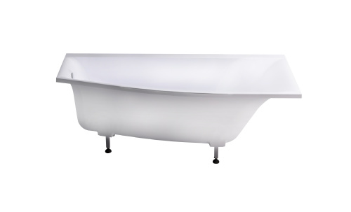 Ванна из литьевго мрамора Astra-Form Скат 01010015 170х75 пристенная асимметричная с ножками - фото 3