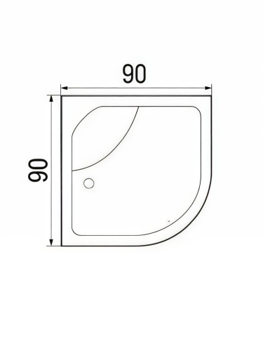 Душевая кабина River NARA LIGHT 90/44 MT (10000003575) 90х90 четверть круга с крышей ориентация универсальная - фото 3