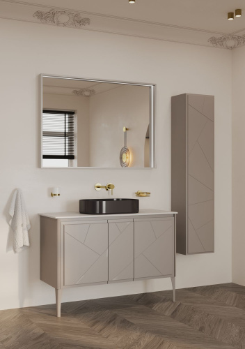 Зеркало в ванную Allen Brau Liberty 1.330015.03 90х85 цвет латунь - фото 2