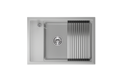 Кухонная мойка Granula Kitchen Space 7305, АРКТИК 73х51 цвет арктик поверхность матовая - фото 2