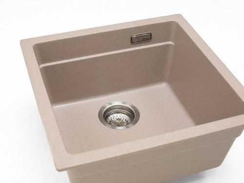 Кухонная мойка Grandex Aqua 500103 46х45 цвет бежевый поверхность матовая - фото 5