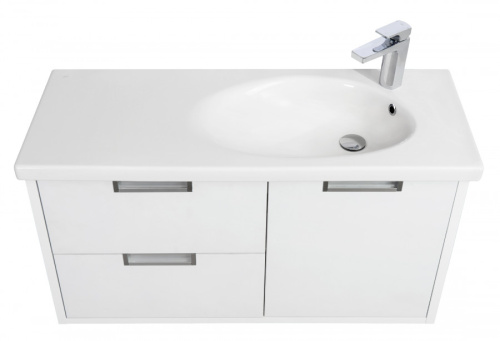 Тумба под раковину Roca Etna 7857302806 96х37х52 подвесная цвет белый - фото 4