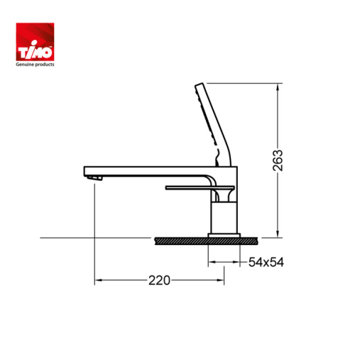 Смеситель Timo Torne 4330/17Y на борт ванны золото матовое - фото 2