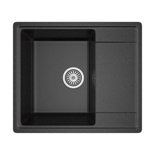 Кухонная мойка Maretti Kitchen 575 KT575-BL 58х50 цвет черный поверхность матовая - фото 2
