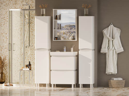 Зеркало-шкаф Misty Венера П-Внр04060-01СвП 60х25х80 подвесной - фото 5