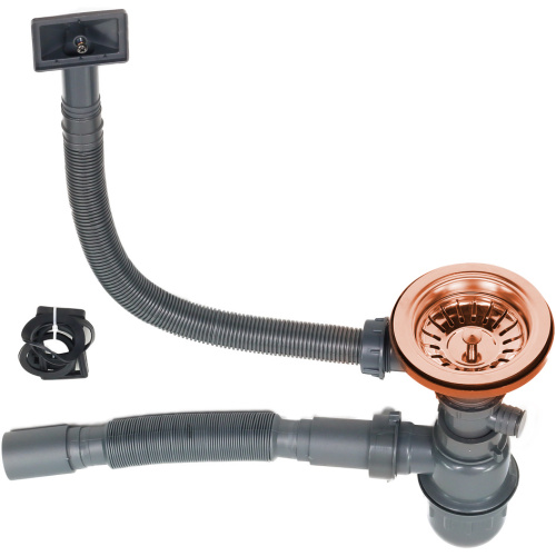 Кухонная мойка Melana ProfLine D400BR бронза 40х40 цвет бронза поверхность матовая - фото 3