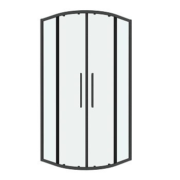 Душевой уголок Grossman Cosmo 301.K33.02.1010.42.00 100х100 стекло прозрачное профиль графит матовый без поддона