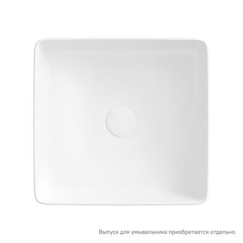 Раковина из сантехнического фарфора IDDIS Slide SLIWM01i27 36х36 накладная цвет белый без отверстий под смеситель - фото 3